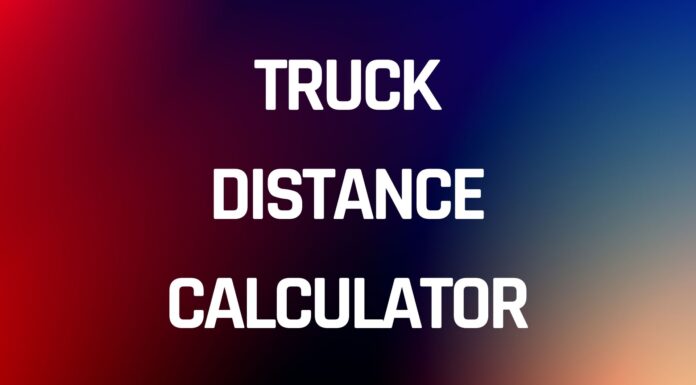 Truck Distance calculator